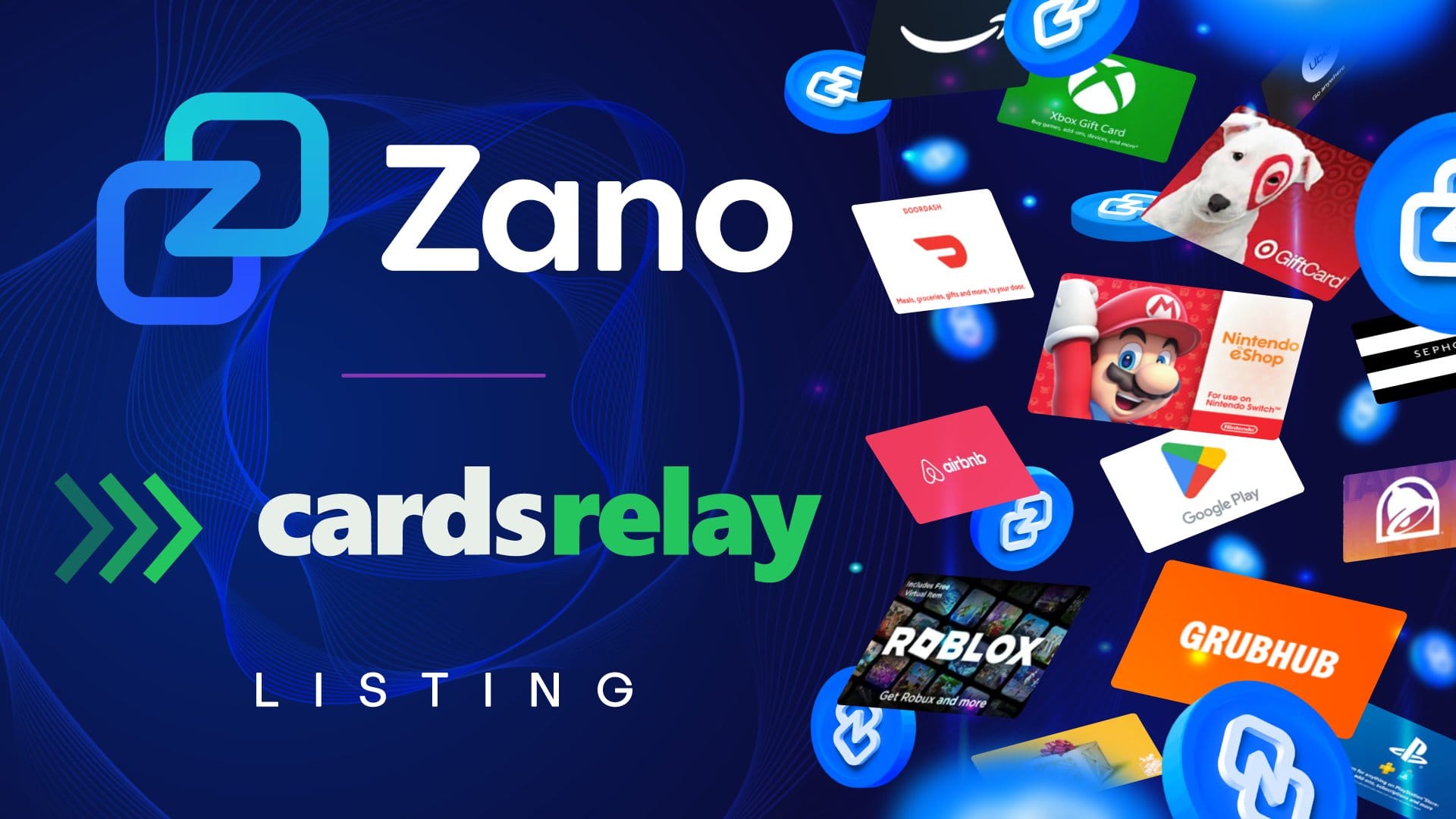 CardsRelay accepts $ZANO