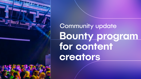 Community update: Bounty program for content creators